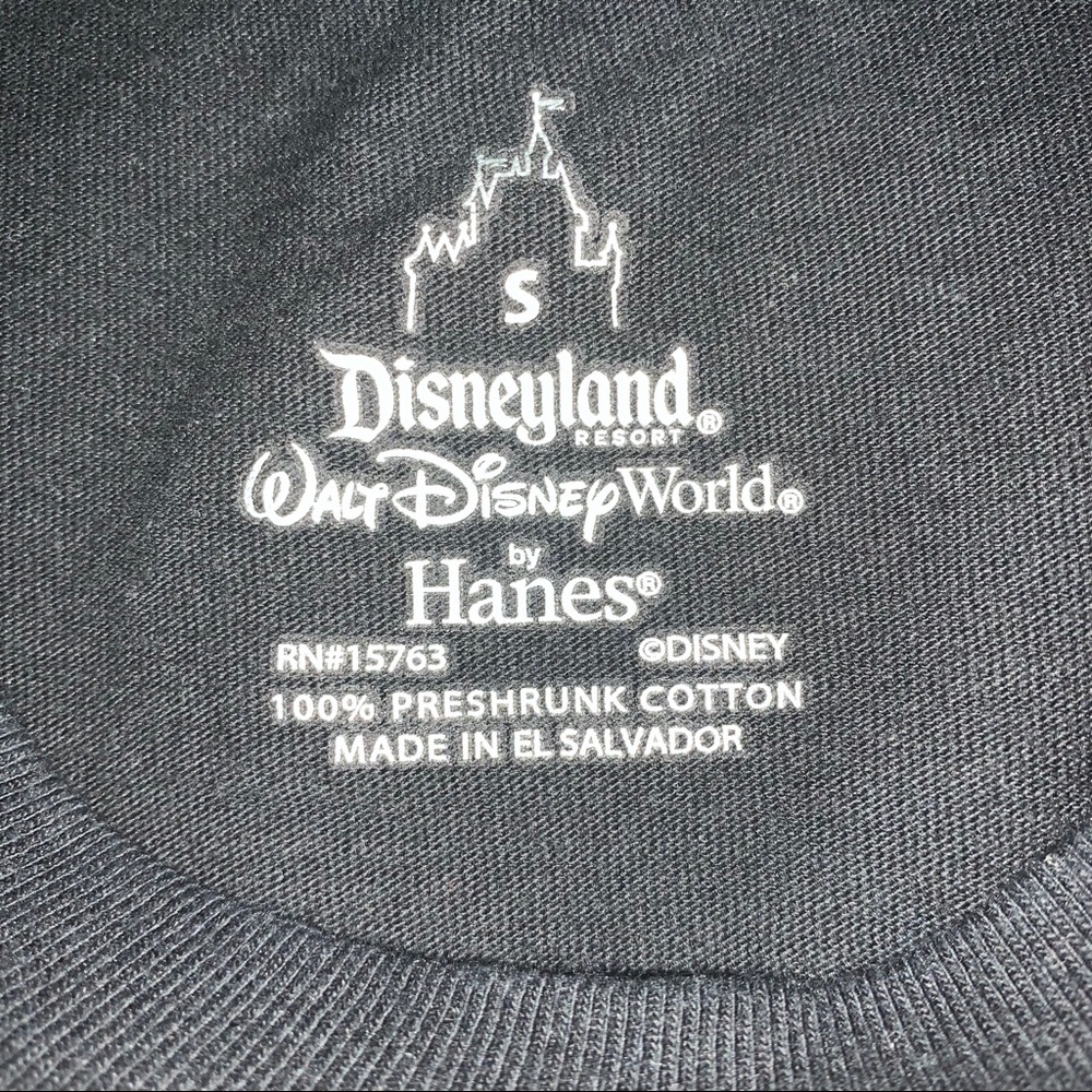 ✅ Men Disneyland Hanes Mickey Black T-Shirt - Picture 5 of 10